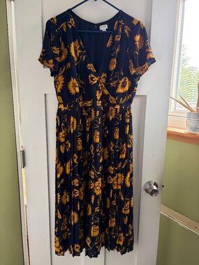 gr nature linen dress GR Nature vtements, robe LEILA-2 285 green print